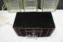 Tube Type Zenith Long Distance AM Radio-Black Case Red Face Works Model R509Y