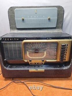 U. Vintage ZENITH TRANS OCEANIC Y600 Portable Tube Radio Short Wave Magnetic
