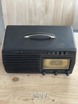 VERY RARE BLACK 1941 Zenith Shortwave Radio, Model 6S511, Working/ Turns On