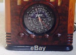 VINTAGE/ANTIQUE Zenith Tombstone 5-S-127 5 Tube Radio FULLY RESTORED WOW
