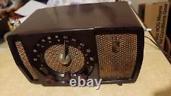 VINTAGE H723Z 50s OLD WORKING ZENITH AM-FM MCM ATOMIC RETRO ANTIQUE TUBE RADIO