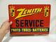 VINTAGE OLD ZENITH RADIO ANTIQUE ADVERTISING SIGN & MAGNIFICENT GRAPHICS