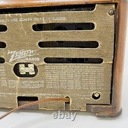 VINTAGE Zenith 1941 Toaster Tube Radio 6D525 Art Deco 40s Wood WORKS! EXCELLENT