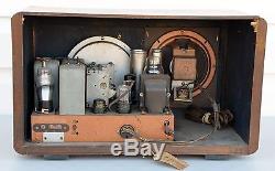 VTG (1937) 6-S-223 Zenith Black Dial Tube Radio BEAUTIFUL Cabinet