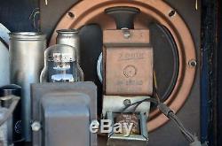 VTG (1937) 6-S-223 Zenith Black Dial Tube Radio BEAUTIFUL Cabinet