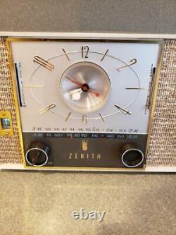 VTG 50s 1950s ZENITH CLOCK RADIO PROTOTYPE S 49314 WORKING MID CENTURY MCM RARE