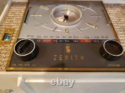 VTG 50s 1950s ZENITH CLOCK RADIO PROTOTYPE S 49314 WORKING MID CENTURY MCM RARE