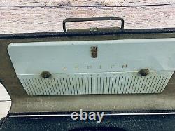 VTG 50s Zenith Transoceanic Wave Magnet Radio #H500 Chassis 5H40 With Headphones