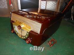 VTG ZENITH RECORD PLAYER DECO CASE SIMI-AUTOMATIC TUBE AMP FULLY Funtions Radio