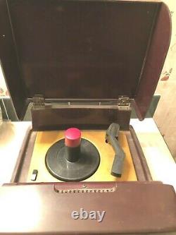 Very Rare Zenith Bakelite 1954 T545 Radio / 45 RPM Record Player Working