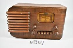 Vintage 1930's Sears Silvertone Model 6120 Tube Radio AM Shortwave Art Deco