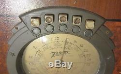 Vintage 1937 ZENITH STARS AND STRIPES tabletop Tube Radio Model 6S321