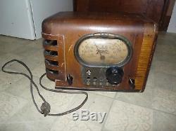 Vintage 1938 Zenith 5-S-319 Long Distance Radio AM/SW