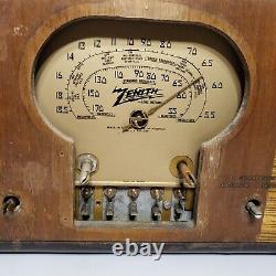 Vintage 1939 Zenith 5-S-319 Antique Art-Deco Tube Radio Powers On