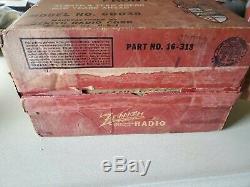 Vintage 1940's Zenith 6D030 Tube Radio Mid Century Modern With ORIGINAL BOX