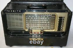 Vintage 1940's Zenith Trans-Oceanic Shortwave Radio T600 With Books Working
