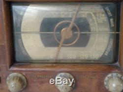 Vintage 1941 Zenith Tube Radio Model 6s527 Works