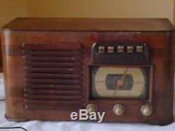 Vintage 1941 Zenith Tube Radio Model 6s527 Works
