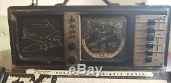 Vintage 1942 Zenith Bomber Long Distance Radio withManual Model 7G605
