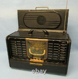 Vintage 1946 ZENITH TRANS-OCEANIC Tube Radio 8G005YT Partially Working