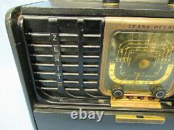 Vintage 1946 ZENITH TRANS-OCEANIC Tube Radio 8G005YT Partially Working