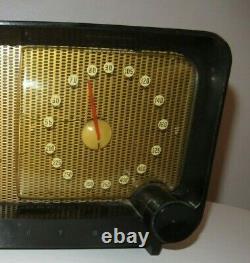 Vintage 1948 1949 Zenith Tube Radio Model 5D810 The Pacemaker in Jet Black