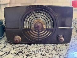 Vintage 1948 Zenith FM 7H820 Long Distance Tube Radio Works