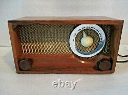 Vintage 1949 Wooden Zenith Long Distance Tube Radio Model S-14879 Working Sound