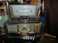 Vintage 1950 Era Zenith Trans-Oceanic H500 Wavemagnet Tube Radio WORKING