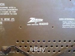 Vintage 1950 Era Zenith Vacuum Tube K 731 Long Distance AM/FM Radio