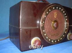 Vintage 1950 Zenith Tube Radio Model H725