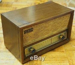 Vintage 1950's Zenith AM/FM Long Distance Tube Radio Model C730W-Tested &Working