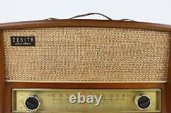 Vintage 1950's Zenith Model S-52224 Long Distance AM/FM Tube Radio USA Works