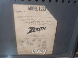Vintage 1950's Zenith Tube Radio Model L 723 S-52233 Made In Usa 12x 6x 7