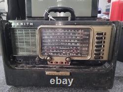 Vintage 1950's Zenith Wave Magnet Trans-oceanic Tube Short Wave Radio