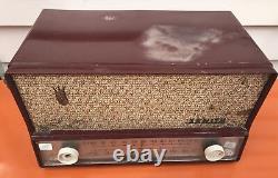 Vintage 1950's Zenith #s-41786 am/fm Table Radio WORKING Burgundy