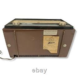 Vintage 1950s Zenith C724L Table Radio Rare Works McM Modern