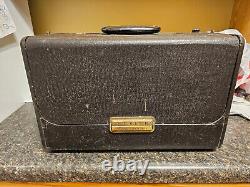 Vintage 1954 1955 zenith l600 6l40 trans-oceanic portable tube radio