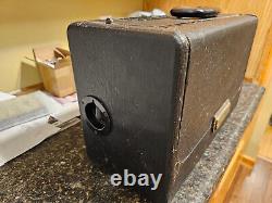 Vintage 1954 1955 zenith l600 6l40 trans-oceanic portable tube radio