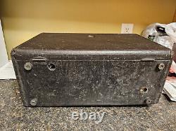 Vintage 1954 1955 zenith l600 6l40 trans-oceanic portable tube radio