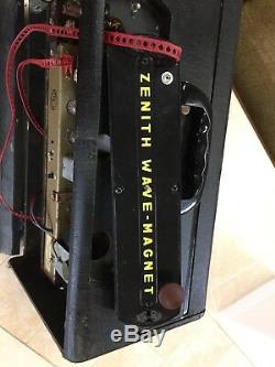 Vintage 1956 Zenith Trans Oceanic Wave Magnet Tube Radio Model A600
