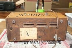 Vintage 1959 ZENITH 7 Tube Radio Model M730 AM/FM Wood Cabinet Mid Century