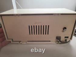 Vintage 1960 Zenith Alarm Clock Radio Model L516W Mid Century Modern Tube radio