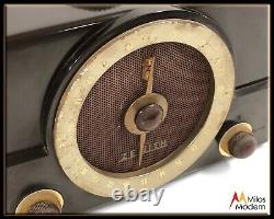 Vintage 50s Mid Century Zenith H725 Bakelite Tube Radio