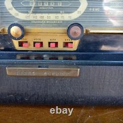 Vintage 50s Zenith Trans Oceanic Tube Radio H500 Shortwave Works Light Repairs