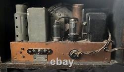 Vintage Antique 1937 Zenith 5S126 Cube Tube Radio Model 5-S-126 Sound Lights Up
