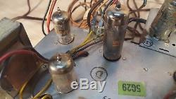 Vintage Antique Radio Tube Amp Chassis withRCA, GE, Zenith Tubes
