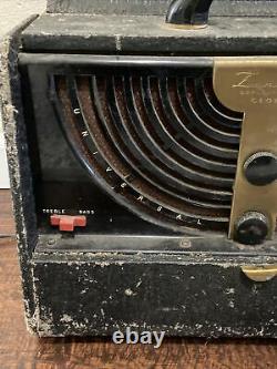 Vintage Antique Zenith Long Distance AM Tube Radio 6G004Y World Wide