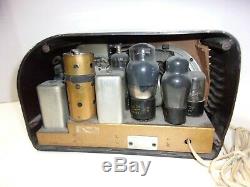 Vintage Art Deco 1930's Zenith 6D-311 Tube Radio Works