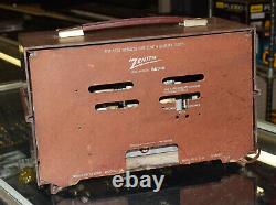 Vintage Deco Bakelite Plastic Zenith Vacuum Tube Radio R-615 Works